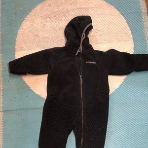 Columbia 18-24 month bunting, fleece zip up
